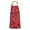 Red Cheetah Leopard, variant on Red Cheetah Leopard Pattern Apron-Garden Aprons for Women with Pockets-Cotton Linen Waterproof Kitchen Cooking Gardening Aprons Adjustable for Kitchen,Cooking,BBQ and Salon 33x27 Inch