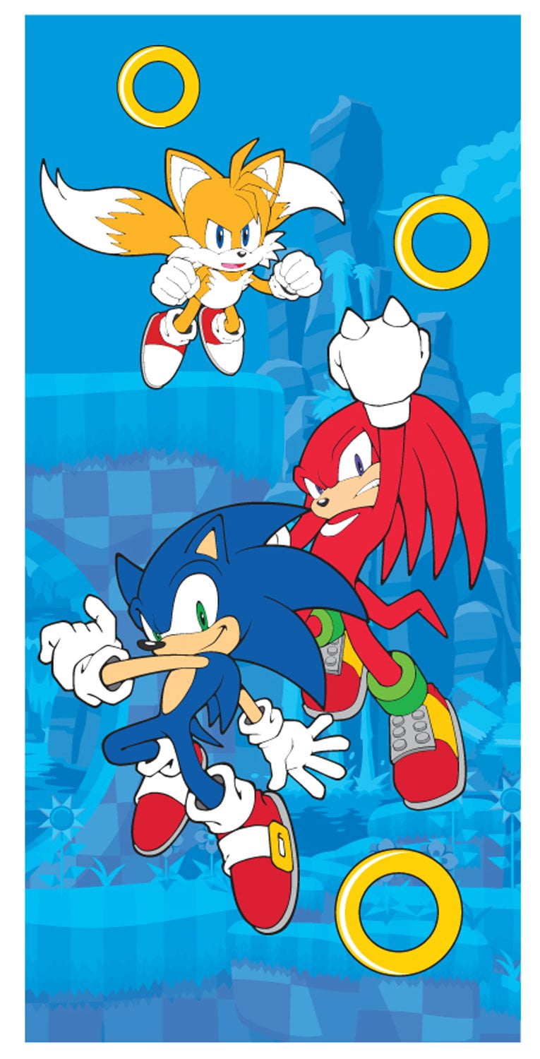 Sonic The Hedgehog Super Soft Cotton Kids Beach Towel, 58 in x 28 in