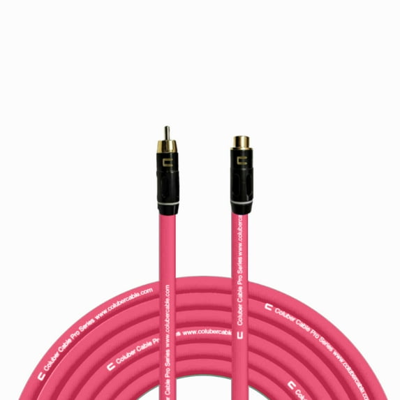 Coluber Cable - RCA Male to RCA Female - Pro Audio Music Interface Connector