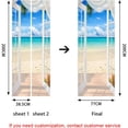 thumbnail image 4 of Calcomanías de pared de PVC de 77 x 200 cm para decoración del hogar, transforman la sala de estar, la cocina, el dormitorio y el baño. Adhesivo de puerta con ilusión 3D, 4 of 5