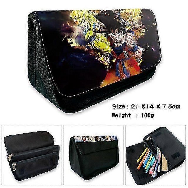 Seven Dragon Ball Anime Peripheral Printing Pencil Bag Cartoon Anime Students Large-capacity Stationery Box Pencil Bag Wallet Stationery