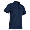 thumbnail image 3 of Playera Deportiva NFL con escudo New England Patriots para Hombre Tipo Polo Manga Corta Talla G Color Marino, 3 of 4