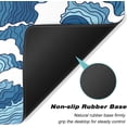 thumbnail image 4 of Extended Gaming Mouse Pad, Japanese Blue White Wave Mousepad, XL Large Mouse Mat Desk Pad 31.5*11.8 Inch, Waterproof Anime Mouse Pad with Stitched Edges and Non-Slip Base for Office Gaming, 4 of 6