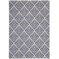 thumbnail image 2 of Nourison Grafix Damask White/Blue 7' x 10' Area Rug, (7x10), 2 of 8