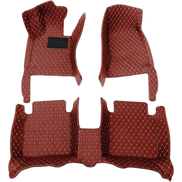 Alfombrillas de coche personalizadas para la mayoría de los modelos, impermeables, antideslizantes, protección contra todo tipo de clima, material de cuero, forro de cobertura total, alfombrilla delan