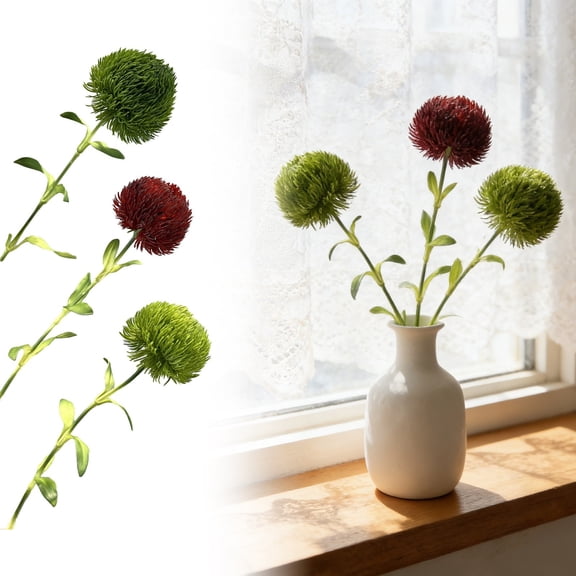 Floral for Living Spaces Your Display with Dianthus Soft Green for Elegant Home and Seasonal Arrangements,50 cm,Yellow