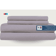 thumbnail image 3 of Sábanas King Size Lisas We2 Dream 100% Algodón Color Gris Lavanda 4 Piezas, 3 of 10