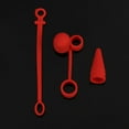 thumbnail image 4 of Dustproof Cable Adapter Tether Anti Lost Strap Soft Cover Silicone Case Nib Cap Holder GREY, 4 of 8