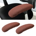 thumbnail image 2 of DOLITY Elastic Armrest Covers Office Elbow Armrest Coffee, 2 of 6