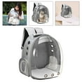 thumbnail image 3 of Portable Pet Travel Backpack, Breathable Backpack for Dogs, Cats, Puppy, , Waterproof, Transparent, Breathable, Rucksack , Grey, 3 of 7
