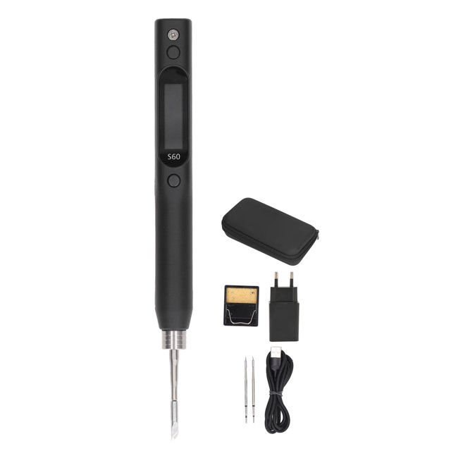 Electric Soldering Iron Kit PD QC DC Power Supply Digital Display Soldering Tool Portable Solder Iron Station AC110‑220V EU Plug