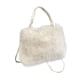 thumbnail image 3 of Bolso de mano peludo para mujer, tipo cartera, tipo bandolera, suave, para citas, fiestas y ocio. beige, 3 of 9
