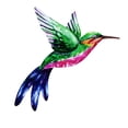 thumbnail image 1 of Iron Hummingbird Wall Decor, Hanging Wall Sculpture Metal Hummingbird Statue Green, 1 of 8