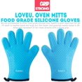 thumbnail image 2 of Silicone And Cotton Double Layer Oven Gloves Heat Resistant Bbq Gloves/Oven Mitts/Oven Mitts/Cooking Pot Holder, Perfect For Baking And Bbq, 1 Pair, 2 of 7