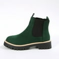 thumbnail image 5 of Winter Boots for Women, Snow Boots Warm Fur Lined Comfortable Ankle Waterproof Anti Slip Chelsea Boot (Green,38), 5 of 6