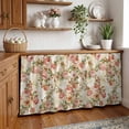 thumbnail image 3 of Pink Rose Fall Cabinet Curtain 32"Wx55"L,Dustproof Pantry Door Curtain with Self Adhesive Tape,Thanksgiving Vintage Pastoral Floral Tall Storage Cover Privacy Drape for Bathroom Kitchen Laundry Room, 3 of 9