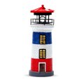thumbnail image 1 of Modelo Faro Decorativa Lámpara Giratoria Resina Solar para Al Aire Libre Del Patio Rojo, 1 of 9