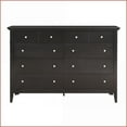 thumbnail image 2 of Dressers, Modern Real Wood Veneer Dresser with Storage | Black | Particle Board, 2 of 9