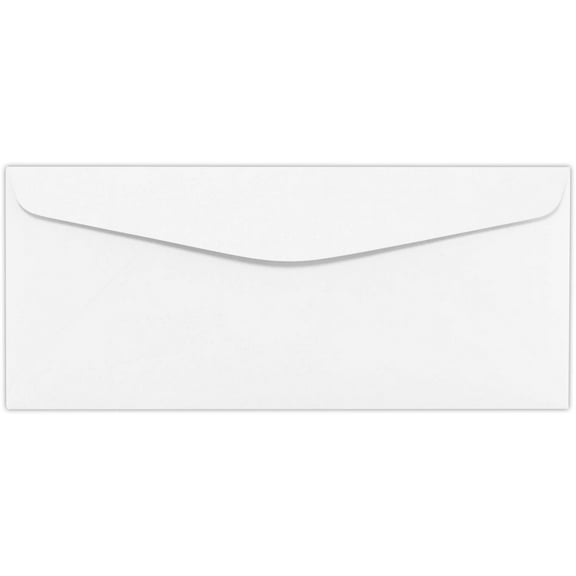 LUXPaper #10 Regular Envelopes, 4 1/8 x 9 1/2, Brilliant White, 1000/Pack