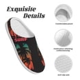 thumbnail image 5 of KLL Go Surfer Pattern Adult Unisex Cozy Slippers,Fuzzy Slip-on Slippers TPR Sole Slippers Comfort Plush Home Footwear for Indoor & Outdoor-46/47, 5 of 7