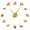 Gold, variant on Riding Silhouette Frameless Wall Clock Stickers, DIY Modern Decorative Clocks for Living Room, Bedroom, Office - Easy to Install, Large 3D Clock Design (Silver,27in)