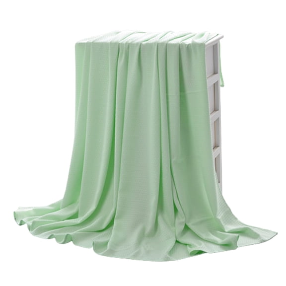 Green Ice Cooling Blanket Breathable Weave For Hot Sleepers Summer Bedding 150X200Cm Green
