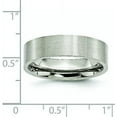 thumbnail image 6 of Chisel Stainless Steel Brushed 6.2mm Flat Band - Ring Size 11.0, 6 of 8