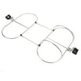 thumbnail image 1 of Estante para guardabarros de barco, soporte doble plegable de acero inoxidable 304 para guardabarros de yate marino de 7 pulgadas, 1 of 12