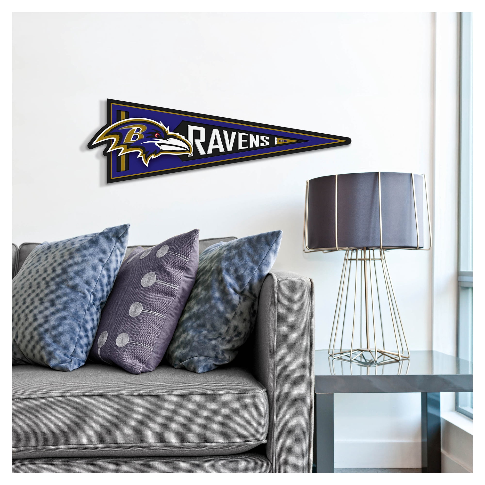 IDNA Baltimore Ravens 23" 3D Pennant Wall Art