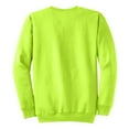 thumbnail image 6 of Mens Core Fleece Classic Crewneck Cotton/Poly fleece Sweatshirt Neon Yellow 3XL, 6 of 6