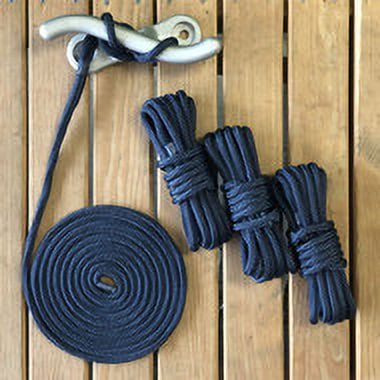 Gen3 Marine Double Braid 3/8" Dock Line - Navy (4 Pack)