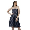 thumbnail image 1 of Moomaya Robes d'Été Sans Bretelles pour Femmes en Crêpe Imprimé, Robe Tube Smockée pour Femmes, 1 of 4