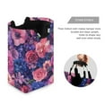 thumbnail image 3 of Yayeee Freestanding Laundry Hamper with Handle Collapsible Large Storage Basket for Clothes, Vibrant Art Flowers, 3 of 7