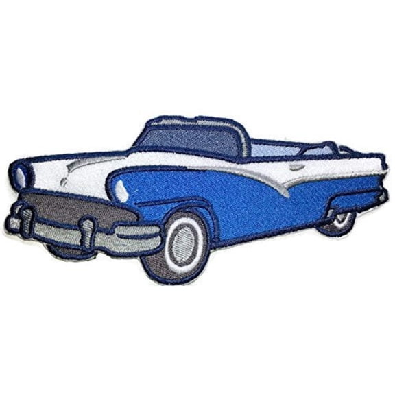 Classic 1956 Ford Sunliner Embroidered Iron On/Sew Patch [6.87" x3.15"]