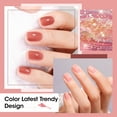 thumbnail image 4 of Gellen Nail Polish, Quick Air Dry 6 Colors Nail Lacquer Set Classic Jelly Nude Brown Nail Polish Set for Nail Manicure DIY Art Home, No UV Light Needed, 0.33 Fl.oz, 4 of 9