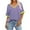 Hot Pink, variant on yillto Women's Basic Tee V Neck Short Sleeve Striped Shirts Casual Baggy Oversized Summer Tunic Tops