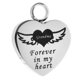 thumbnail image 5 of 1 Unidad en apariencia De Ala cineraria cineraria cineraria Colgante Trinket Ash Urn Colgante Joyería de material acero Inoxidable Yinane  Heart Memorial Pet Pendant, 5 of 8