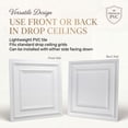 thumbnail image 5 of 232-Economy 2 ft. x 2 ft. PVC Lay-in Ceiling Tile in Plain White (200 Sq.ft / Pack) - 50 Pieces, 5 of 19