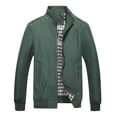 thumbnail image 1 of PENGXIANG Mens Business Solid Leisure Large Zipper Jacket, 1 of 4