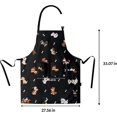 thumbnail image 2 of Pets Animals Dog Grooming Waterproof Apron with 2 Pocket and Adjustable Men Women Chef Neck for Kitchen Garden Décor, 2 of 6