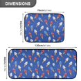 thumbnail image 3 of 2-Piece Kitchen Mat Set Non Slip Washable Floor Mats Decorative Rugs for Kitchen Sink Laundry Ice Cream Cones and Shooting Stars, 3 of 7
