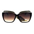 thumbnail image 2 of Glitter Bling Eye Brow Butterfly Bling Diva Womens Sunglasses Black Brown, 2 of 4