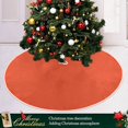 thumbnail image 6 of Coolnut Plain Orange Solid Color Christmas Tree Skirt 36", Large Christmas Tree Mat Xmas Holiday Home Party Decor, 6 of 6