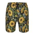 thumbnail image 3 of Balery Sunflowers Traje de Baño Estilo Hawaiano para Hombre, Shorts de Secado Rápido con Bolsillos-Medium, 3 of 6