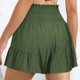 thumbnail image 2 of Gibobby faldas de lentejuelas para mujer con volantes y tiras para mujer con culottes casuales de moda drapeados(Verde, S), 2 of 5