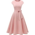 thumbnail image 3 of Dressystar Women Casual Tea Dress Female Vintage a-Line Swing Midi Cocktail Party Dress, 3 of 6