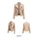 thumbnail image 2 of Pntutb Mujeres Señoras Solapa Motor Chaqueta Abrigo Cremallera Biker Short Punk Cropped Tops Liquidación Pntutb Pntutb-3323, 2 of 6