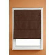 Kenney Cordless Thermal Blackout Roman Shade, Chocolate