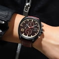 thumbnail image 3 of Reloj de pulsera informal de negocios con movimiento cronómetro de cuarzo para hombre, 3 of 8