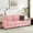 Pink, variant on Snowfleece 3 - Seater Sofa with Cup Holders / Ideal for Living Room, Relaxes Lower Back